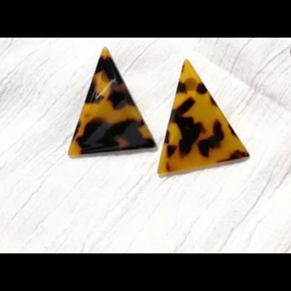 Triangle Tortoiseshell Earrings
